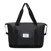 3 In 1 Large Capacity Foldable Travel Bag  black 