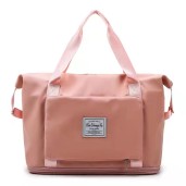 3 In 1 Large Capacity Foldable Travel Bag pink color