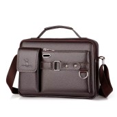Men's Pu Leather Shoulder Bag (brown shape )