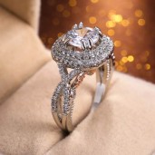  Engagement Ring with  Fashion Wedding Rings for Women