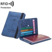  Business Leather Passport Covers Holder Wallet Case ( Black color )