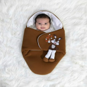 WarmNest Brown Colour Baby Blanket