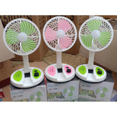 Rechargeable folding Fan With Led Light ( 2 Year warranty ) 